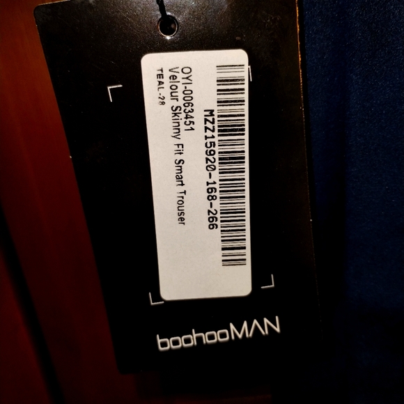 Mens Pleated Navy Blue Smart Pants - Picture 4 of 4